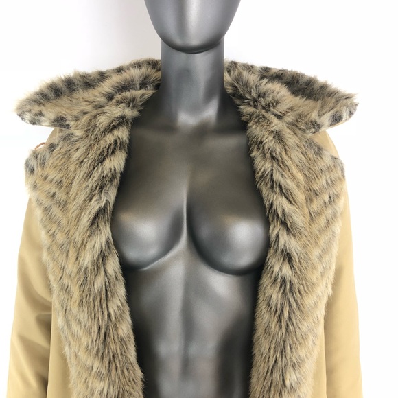 Fur Hooded Trench Coat by Bonnie Cashin Rare Vtg - Picture 4 of 8